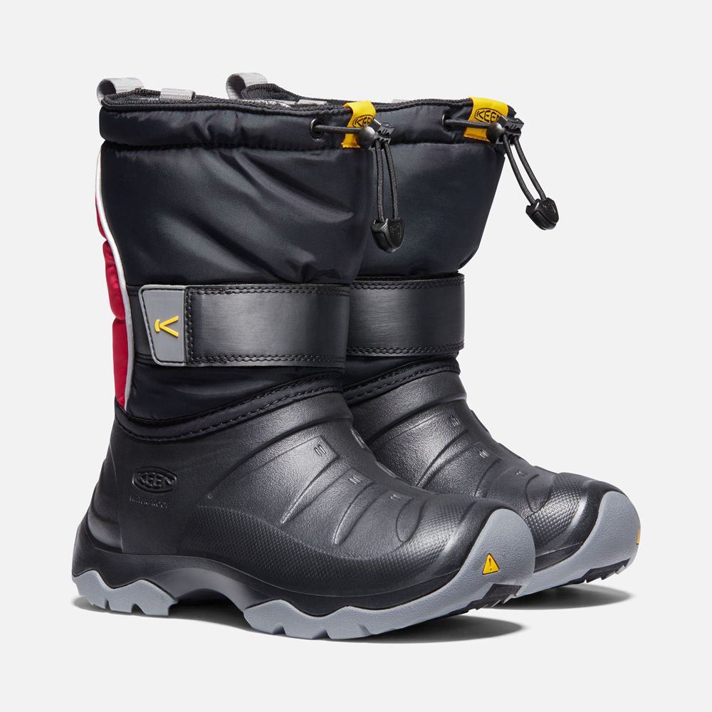 Bottes de Neige Keen Enfant Noir/Rouge | Lumi Ii Waterproof | FUPAD-5610